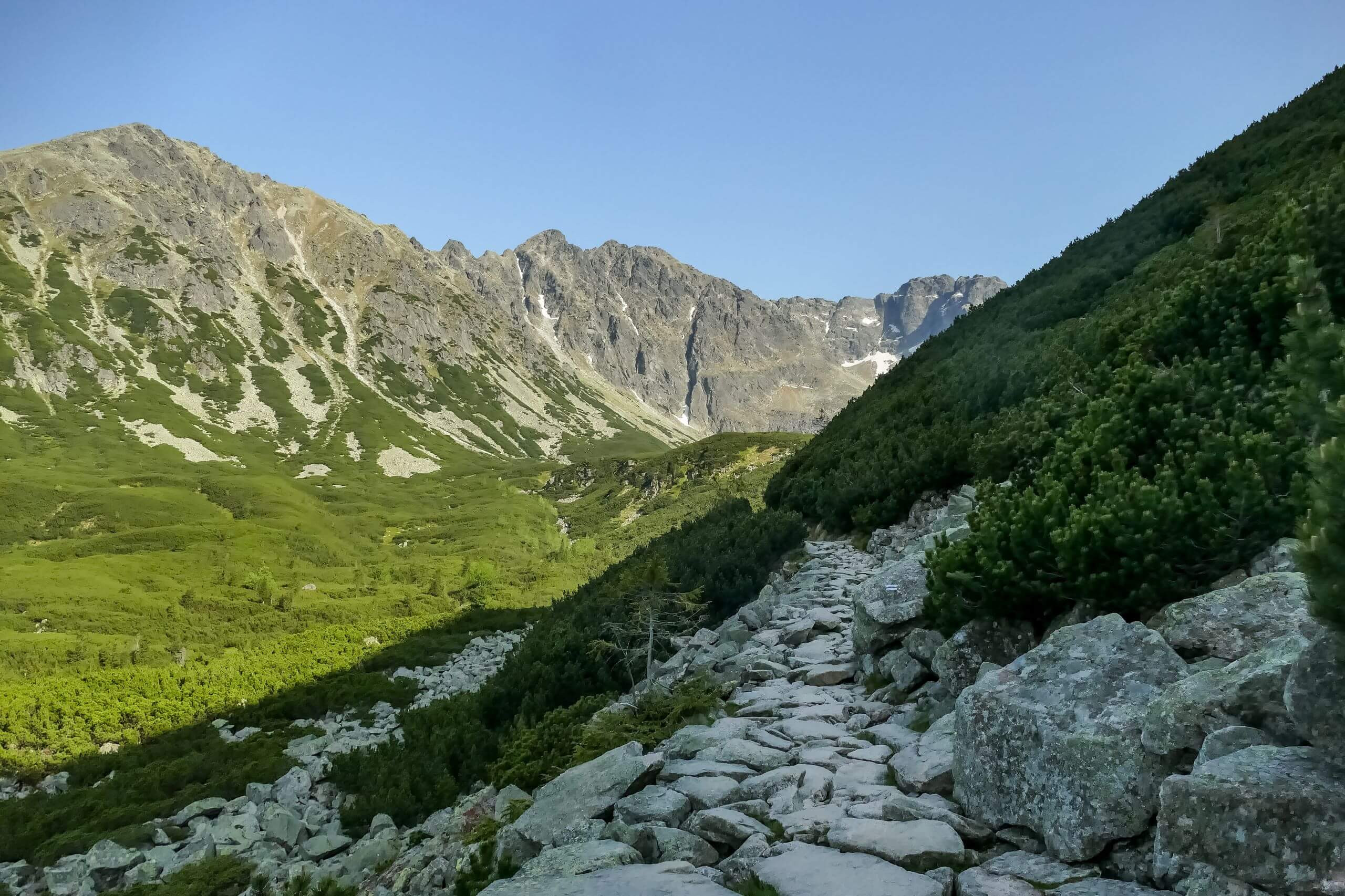 Szlak z Czernego Stawu Gąsienicowego
