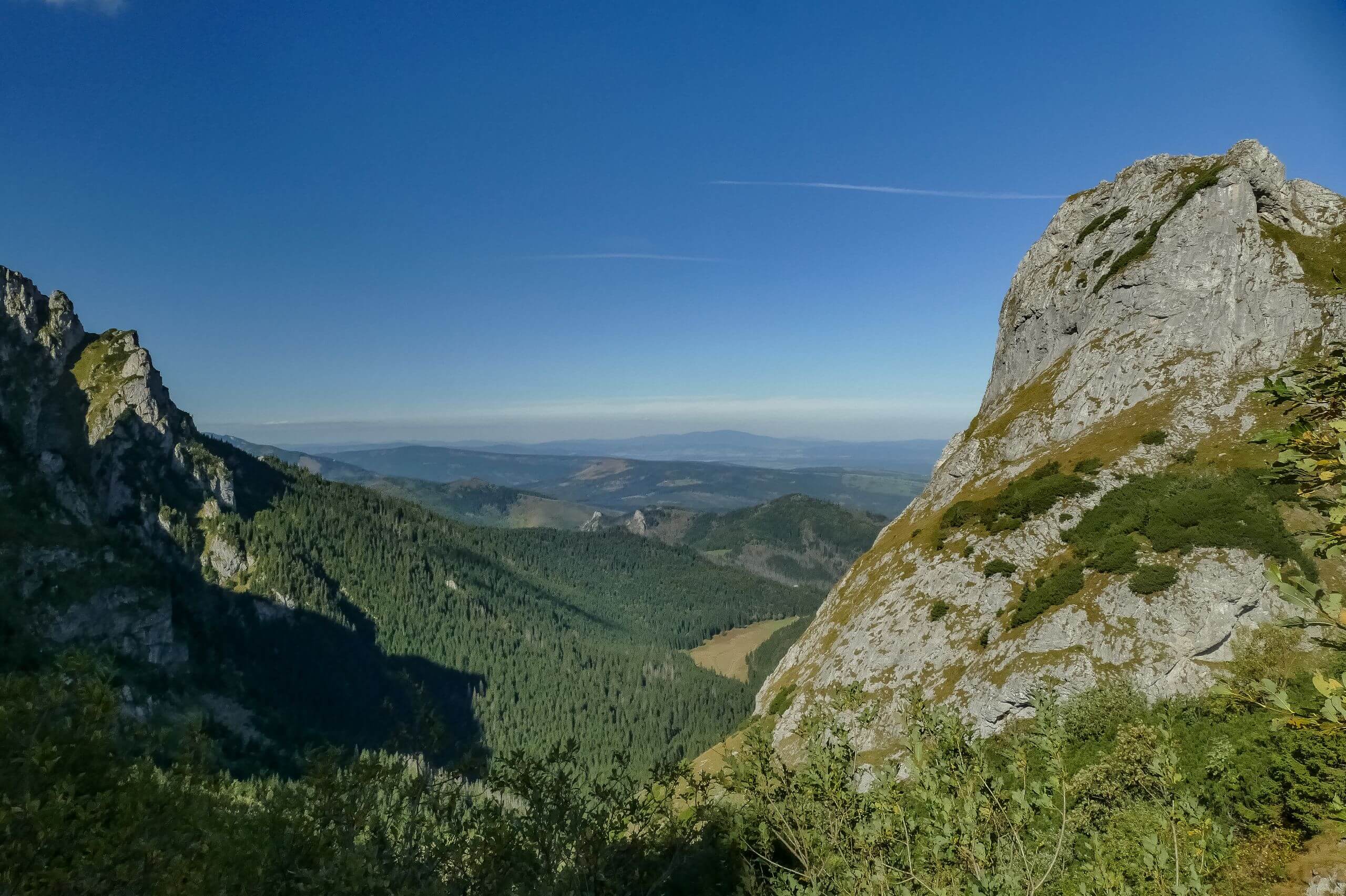 Dolina Małej Łąki z góry