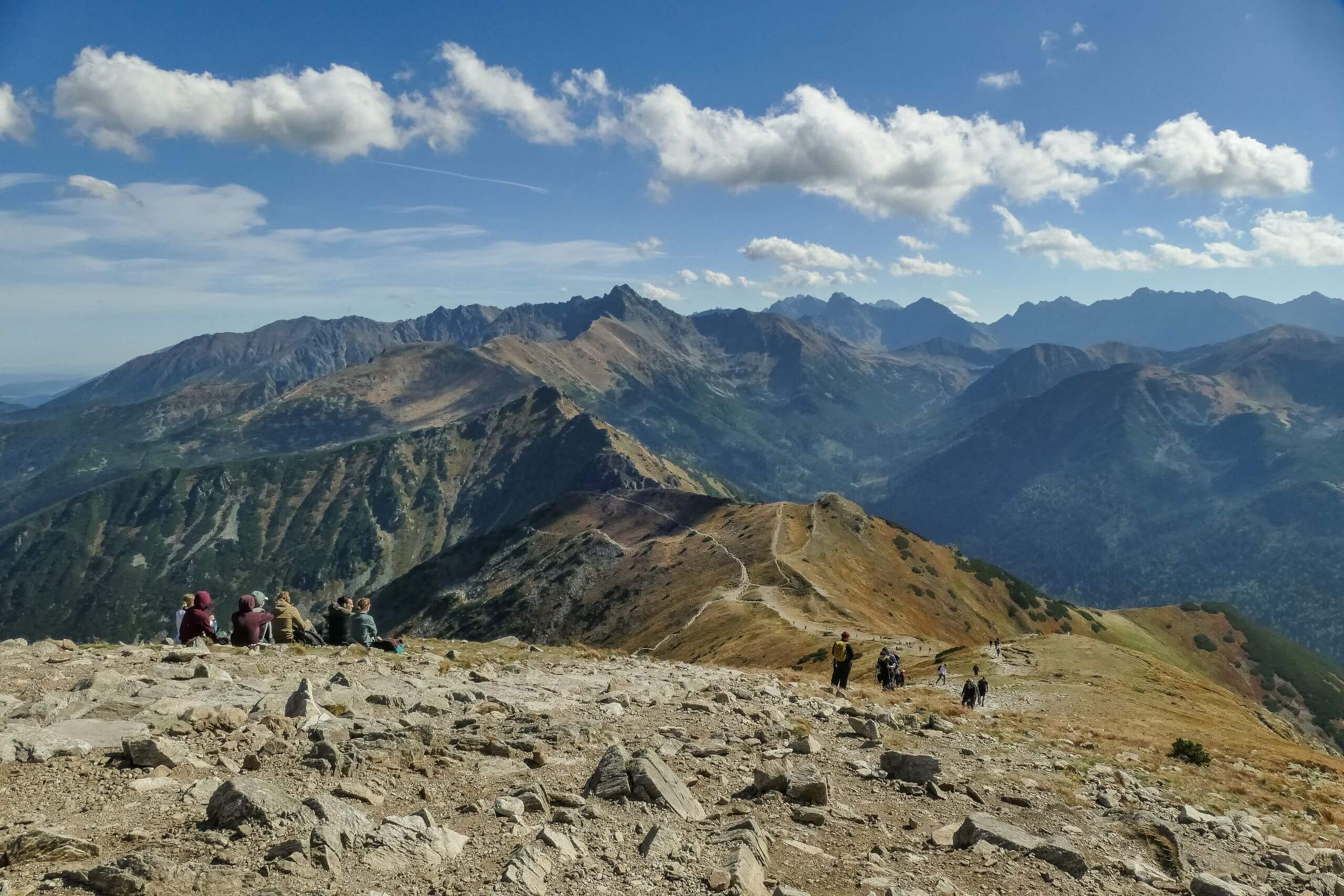 Kopa Kondracka-widok na Przełęcz pod Kopą