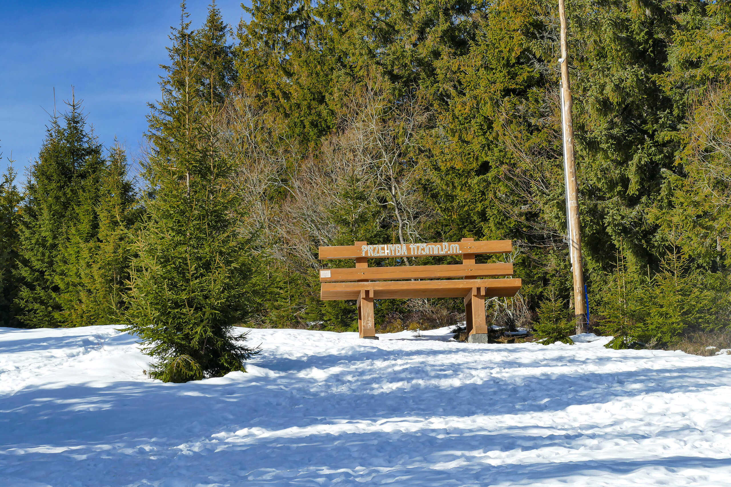 Ławka XXL na Przehybie