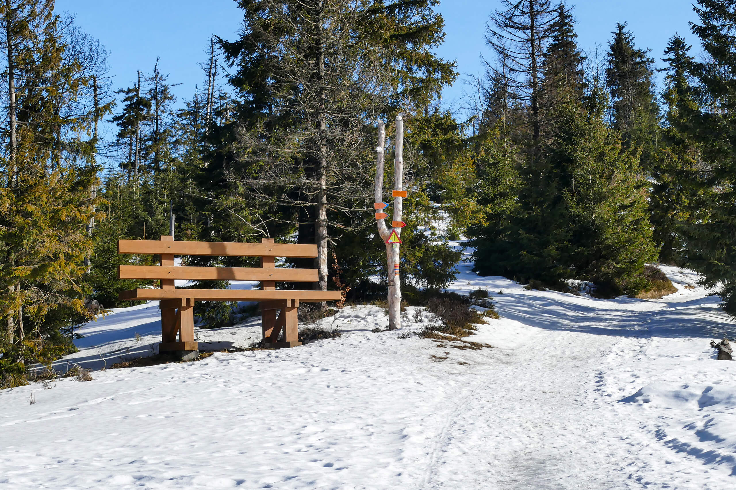 Ławka XXL na Przehybie