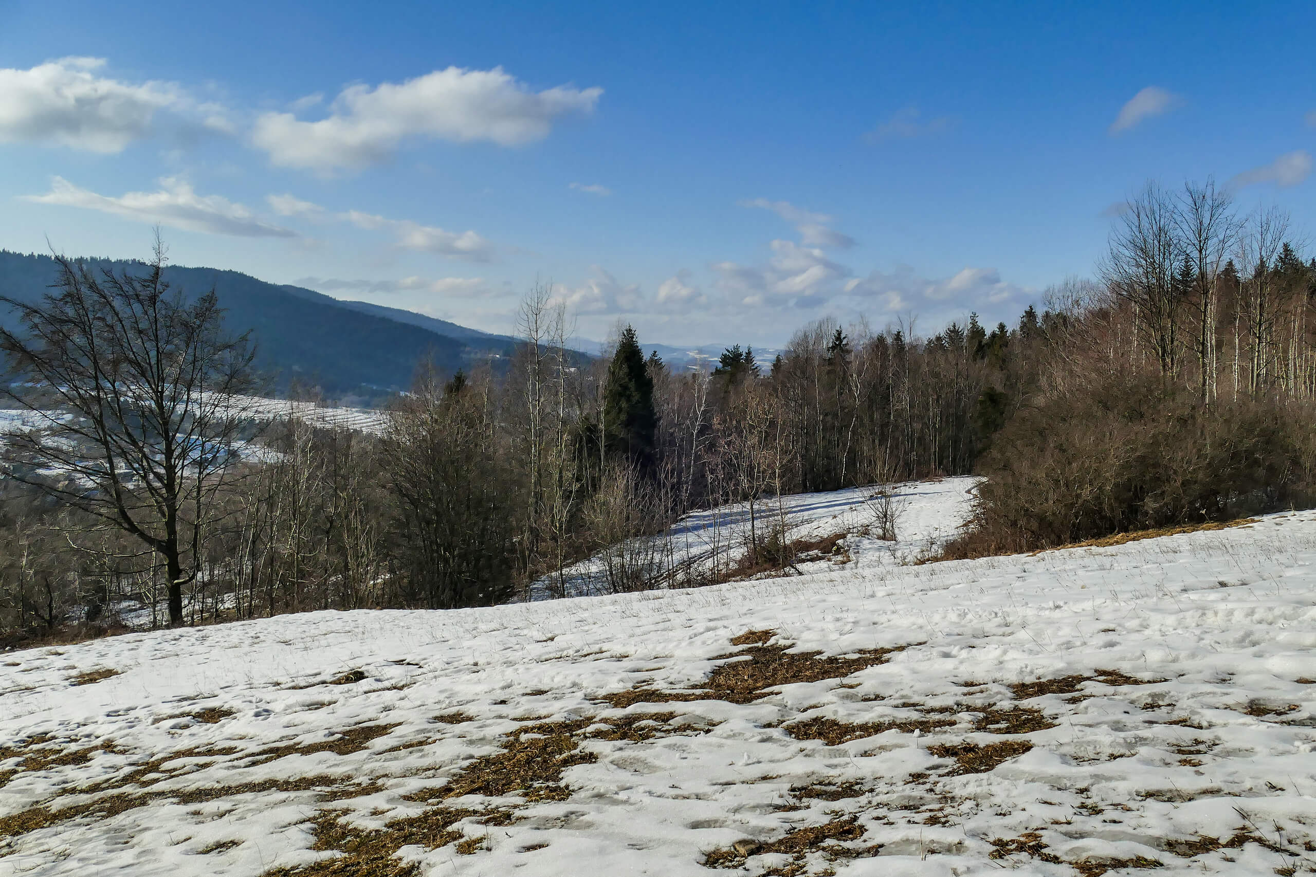 Widoki ze szlaku w stronę zachodnią